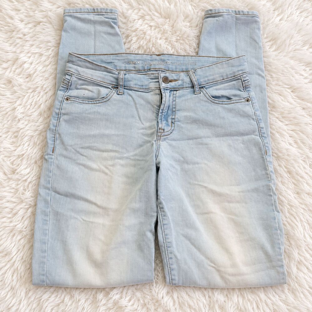 Super Skinny Light Wash Stretch Jeans